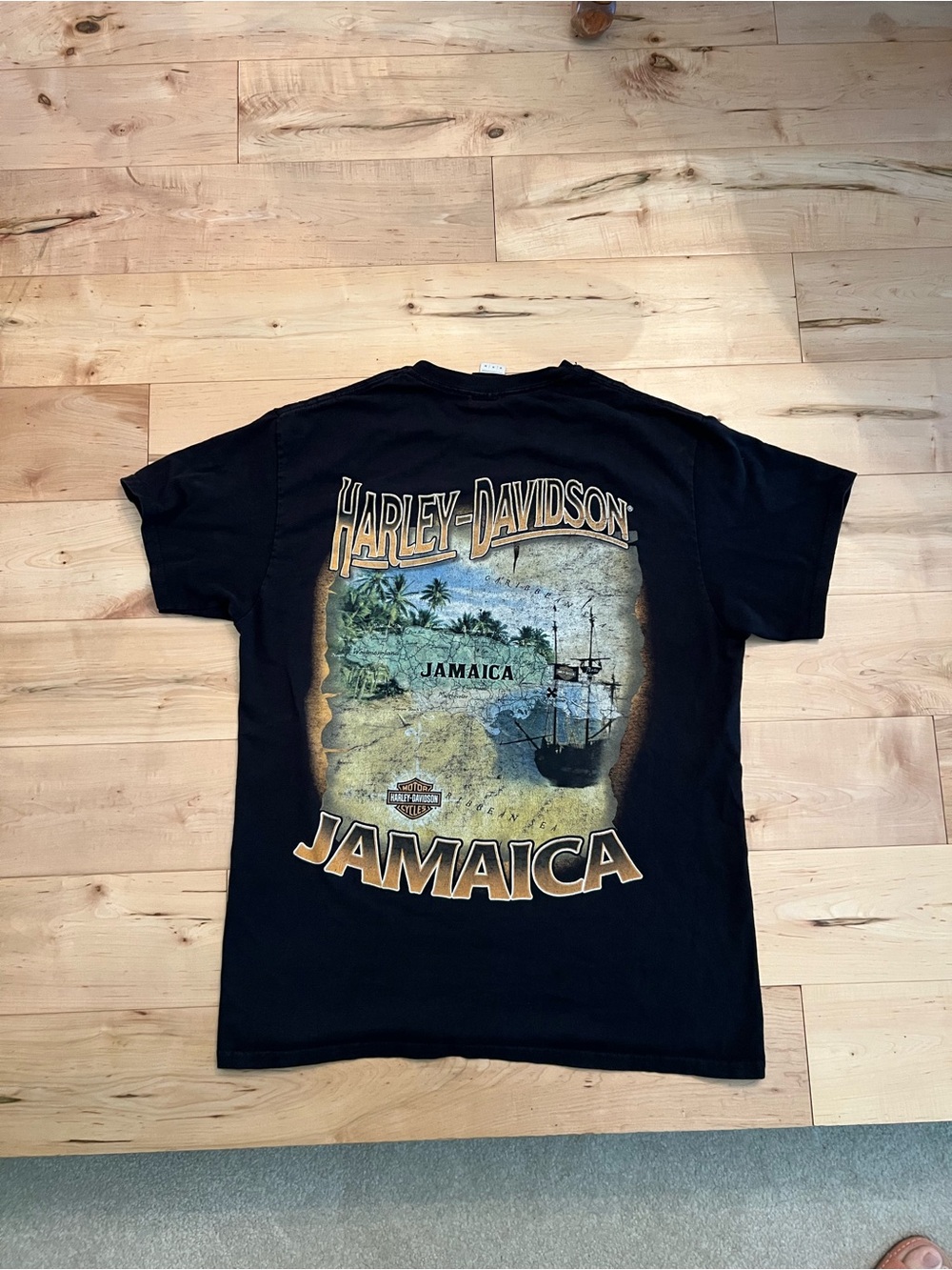 Harley-Davidson Black Jamaica Graphic Short Sleeve Tee